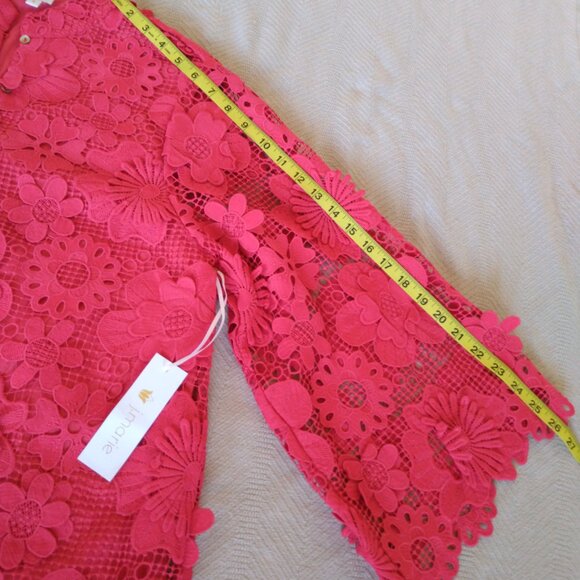 NWT J.Marie Seraphina Floral 3D Lace Dress S ONLY $59 Retail $168 - Picture 9 of 9